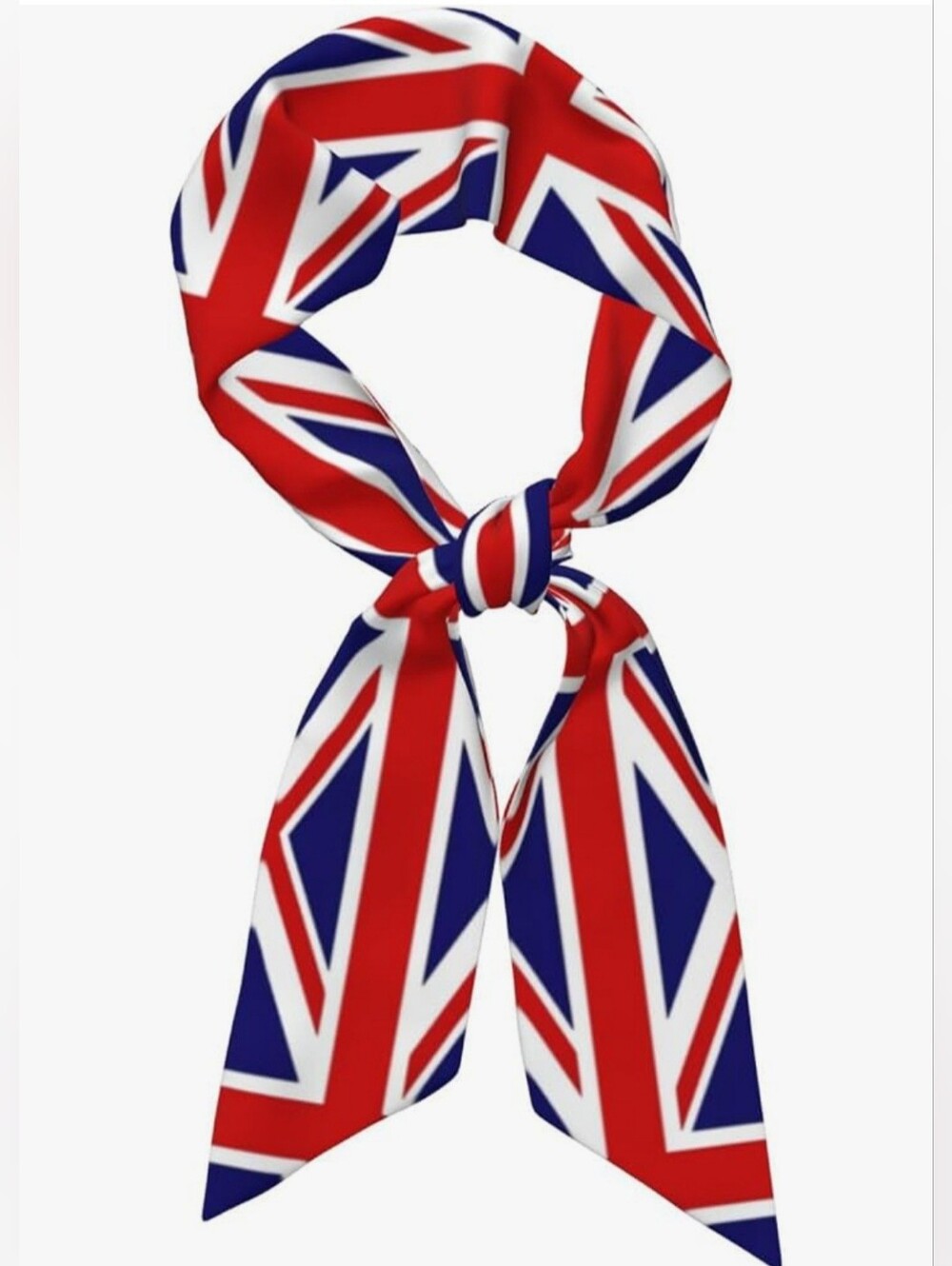 UK flag accessory, The scarf can be used as a stewardess scarf, chic tie, hair s